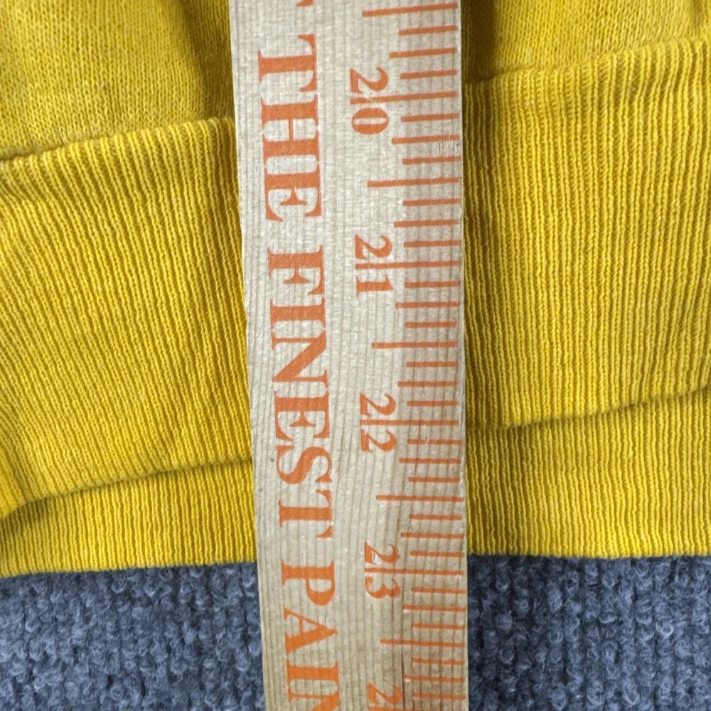 VINTAGE 80s LSU Tigers Sweatshirt Mens S? Yellow Pullover Crewneck Raglan Boxy